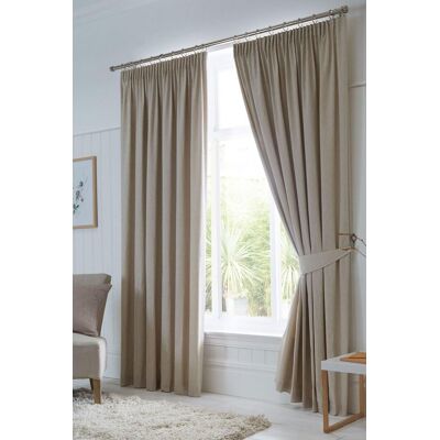 Fusion Dijon Blackout Ready Made Pencil Pleat Curtains - Curtains Fusion Dijon Blackout Ready Made Pencil Pleat Curtains - Curtains