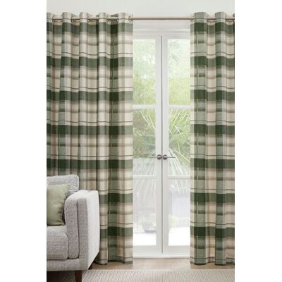 Fusion Balmoral Check Bottle Green Curtains - Curtain Fusion Balmoral Check Bottle Green Curtains - Curtain