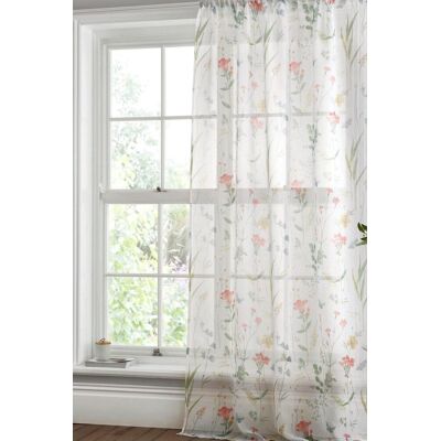 Dreams & Drapes Spring Glade Nature-Inspired Voile Curtain Panel - Curtain Panel Dreams & Drapes Spring Glade Nature-Inspired Voile Curtain Panel - Curtain Panel