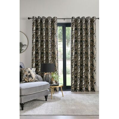 Laurence Llewelyn-Bowen Paradise Palm Jacquard Ready Made Eyelet Curtains - Curtains Laurence Llewelyn-Bowen Paradise Palm Jacquard Ready Made Eyelet Curtains - Curtains