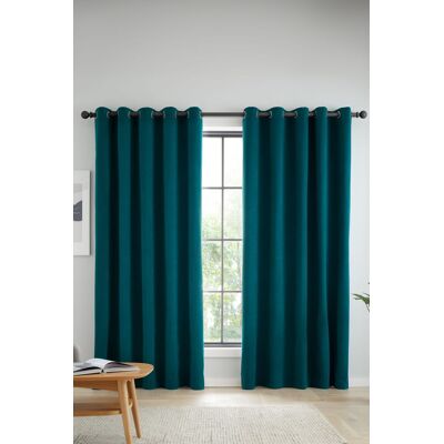 Catherine Lansfield Wilson Velvet Thermal Ready Made Eyelet Blackout Curtains - Curtains Catherine Lansfield Wilson Velvet Thermal Ready Made Eyelet Blackout Curtains - Curtains