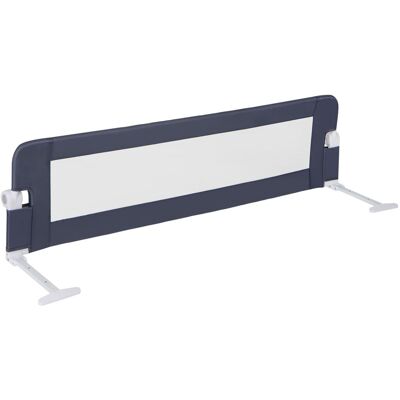 Costway Foldable Bed Rail Toddlers 152cm Swing Down Baby Bed Guard Rail-Grey in Grey Grey Costway Foldable Bed Rail Toddlers 152cm Swing Down Baby Bed Guard Rail-Grey in Grey Grey