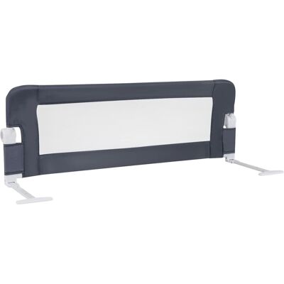 Costway Foldable Bed Rail Toddlers 120cm Swing Down Baby Bed Guard Rail-Grey in Grey Grey Costway Foldable Bed Rail Toddlers 120cm Swing Down Baby Bed Guard Rail-Grey in Grey Grey