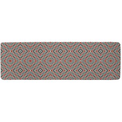 Benjamin Tate Design Repeated Squares & Rhombuses Ornamental Abstract Tribal Motif Runner Rug in Natural Size: 67 cm x 230 cm Natural 67 cm x 230 cm Benjamin Tate Design Repeated Squares & Rhombuses Ornamental Abstract Tribal Motif Runner Rug in Natural Size: 67 cm x 230 cm Natural 67 cm x 230 cm