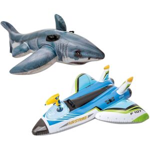 Intex Shark & Water Gun Swimming Pool Ride-On Size: 2kg Multicolor 2kg Intex Shark & Water Gun Swimming Pool Ride-On Size: 2kg Multicolor 2kg
