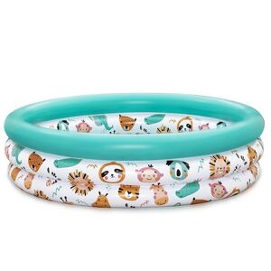 Bestway Inflatable Paddling Pool Safari Theme Multicolor Bestway Inflatable Paddling Pool Safari Theme Multicolor