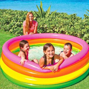 Intex Sunset Glow 4-Ring Inflatable Pool Size: 2kg Multicolor 2kg Intex Sunset Glow 4-Ring Inflatable Pool Size: 2kg Multicolor 2kg