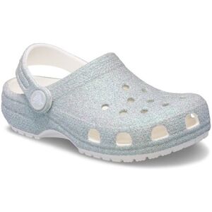 Crocs Classic Glitter Clog in White Size: Infant 4 White Infant 4 Crocs Classic Glitter Clog in White Size: Infant 4 White Infant 4