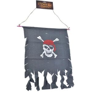 Bristol Novelty Skull And Crossbones Distressed Pirate Banner