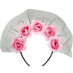 VFM e-Store Halloween Veil Headband 5 Roses Design Party, Trick or Treat in Pink Pink VFM e-Store Halloween Veil Headband 5 Roses Design Party, Trick or Treat in Pink Pink