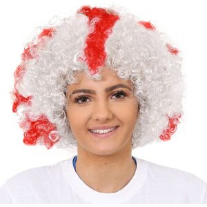 I Love Fancy Dress England Supporters Curly Wig in Red Size: 24 Pack Red 24 Pack I Love Fancy Dress England Supporters Curly Wig in Red Size: 24 Pack Red 24 Pack