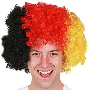 I Love Fancy Dress German Supporters Curly Wig Size: 24 Pack Multicolor 24 Pack I Love Fancy Dress German Supporters Curly Wig Size: 24 Pack Multicolor 24 Pack