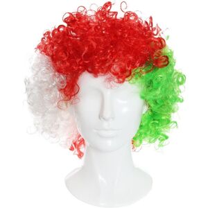 I Love Fancy Dress Welsh Supporters Curly Wig Size: 6 Pack Multicolor 6 Pack I Love Fancy Dress Welsh Supporters Curly Wig Size: 6 Pack Multicolor 6 Pack