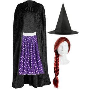 I Love Fancy Dress Women's Kind Witch Costume - Skirt, Cape, Hat & Wig Size: Medium Multicolor Medium I Love Fancy Dress Women's Kind Witch Costume - Skirt, Cape, Hat & Wig Size: Medium Multicolor Medium