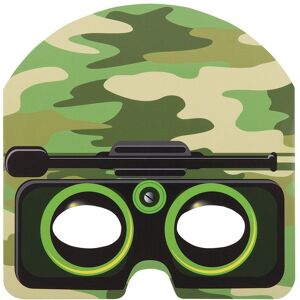 Unique Party Military Camo Face Masks (Pack Of 8) in Green Green Unique Party Military Camo Face Masks (Pack Of 8) in Green Green
