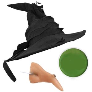I Love Fancy Dress Women's Witch Accessory Set - Hat, Nose & Face Paint Multicolor I Love Fancy Dress Women's Witch Accessory Set - Hat, Nose & Face Paint Multicolor