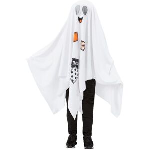 Smiffys Boo Ghost Costume in White Size: 3-4 Years White 3-4 Years Smiffys Boo Ghost Costume in White Size: 3-4 Years White 3-4 Years