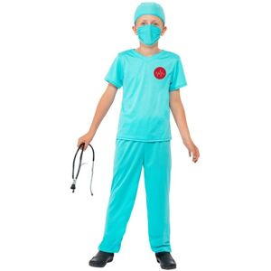 Smiffys Surgeon Costume Set in Blue Size: 4-6 Years Blue 4-6 Years Smiffys Surgeon Costume Set in Blue Size: 4-6 Years Blue 4-6 Years