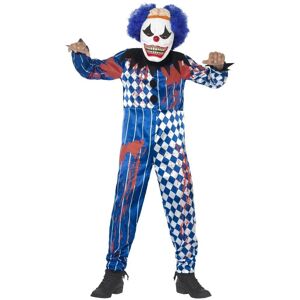 Smiffys Deluxe Sinister Clown Costume Set in Mid Blue Size: 7-9 Years Mid Blue 7-9 Years Smiffys Deluxe Sinister Clown Costume Set in Mid Blue Size: 7-9 Years Mid Blue 7-9 Years