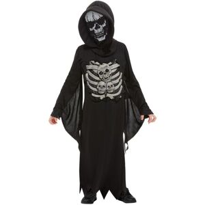 Smiffys Skeleton Costume in Black Size: 7-9 Years Black 7-9 Years Smiffys Skeleton Costume in Black Size: 7-9 Years Black 7-9 Years