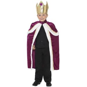 Smiffys King Costume in Purple Size: 7-9 Years Purple 7-9 Years Smiffys King Costume in Purple Size: 7-9 Years Purple 7-9 Years