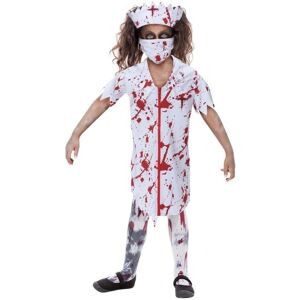Smiffys Girl's Zombie Nurse Costume in White Size: 10-12 Years White 10-12 Years Smiffys Girl's Zombie Nurse Costume in White Size: 10-12 Years White 10-12 Years