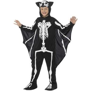 Smiffys Bat Skeleton Costume in Black Size: 7-9 Years Black 7-9 Years Smiffys Bat Skeleton Costume in Black Size: 7-9 Years Black 7-9 Years