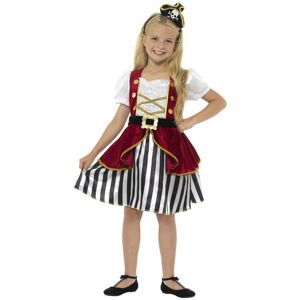Smiffys Girl's Deluxe Pirate Costume Set in Red Size: 7-9 Years Red 7-9 Years Smiffys Girl's Deluxe Pirate Costume Set in Red Size: 7-9 Years Red 7-9 Years