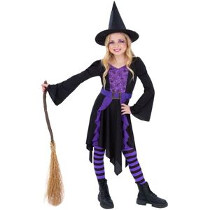 Smiffys Girl's Practical Spell Witch Costume Set in Black Size: 7-9 Years Black 7-9 Years Smiffys Girl's Practical Spell Witch Costume Set in Black Size: 7-9 Years Black 7-9 Years