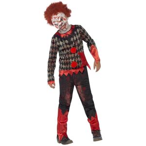 Smiffys Zombie Clown Costume in Red Size: 10-12 Years Red 10-12 Years Smiffys Zombie Clown Costume in Red Size: 10-12 Years Red 10-12 Years