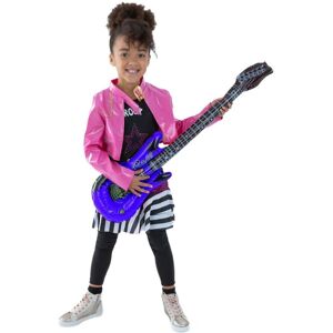 Smiffys Girl's Rockstar Glam Costume Set in Black Size: 10-12 Years Black 10-12 Years Smiffys Girl's Rockstar Glam Costume Set in Black Size: 10-12 Years Black 10-12 Years