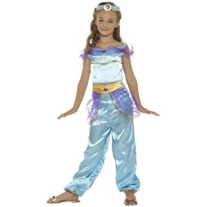 Smiffys Girl's Arabian Princess Costume Set in Blue Size: 7-9 Years Blue 7-9 Years Smiffys Girl's Arabian Princess Costume Set in Blue Size: 7-9 Years Blue 7-9 Years