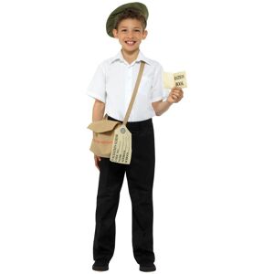 Smiffys Evacuee Costume Accessory Set in Brown Brown One Size Smiffys Evacuee Costume Accessory Set in Brown Brown One Size