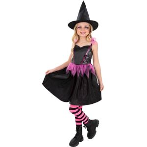 Smiffys Girl's Rainbow Web Witch Costume in Black Size: 10-12 Years Black 10-12 Years Smiffys Girl's Rainbow Web Witch Costume in Black Size: 10-12 Years Black 10-12 Years