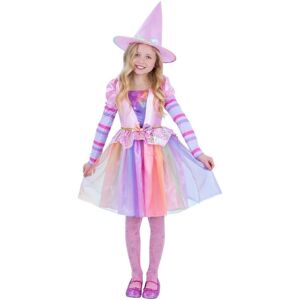 Smiffys Girl's Pastel Rainbow Halloween Witch Costume Size: 7-9 Years Multicolor 7-9 Years Smiffys Girl's Pastel Rainbow Halloween Witch Costume Size: 7-9 Years Multicolor 7-9 Years