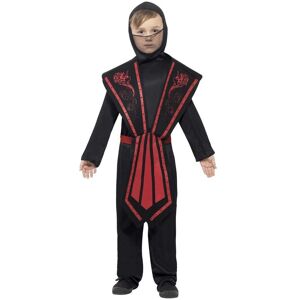 Smiffys Ninja Costume in Black Size: 7-9 Years Black 7-9 Years Smiffys Ninja Costume in Black Size: 7-9 Years Black 7-9 Years