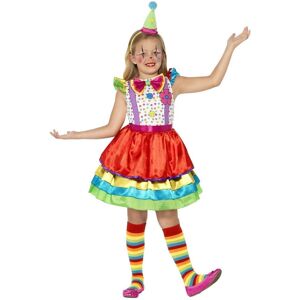 Smiffys Girl's Deluxe Clown Costume Set Size: 10-12 Years Multicolor 10-12 Years Smiffys Girl's Deluxe Clown Costume Set Size: 10-12 Years Multicolor 10-12 Years
