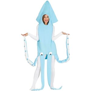 Fiestas Guirca Fancy Dress Adult Squid Costume in Blue Size: Small Blue S Fiestas Guirca Fancy Dress Adult Squid Costume in Blue Size: Small Blue S