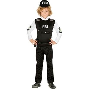 Fiestas Guirca Fancy Dress Child FBI Agent in Black Size: 5-6 Years Black 5-6 Years Fiestas Guirca Fancy Dress Child FBI Agent in Black Size: 5-6 Years Black 5-6 Years