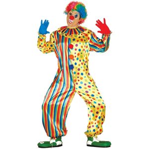 Fiestas Guirca Fancy Dress Adult Multi Onesie Clown Size: XL Multicolor XL Fiestas Guirca Fancy Dress Adult Multi Onesie Clown Size: XL Multicolor XL