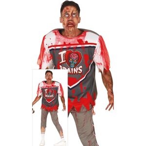Fiestas Guirca Fancy Dress Adult Zombie Rugby Player Costume in Grey Size: Medium Grey M Fiestas Guirca Fancy Dress Adult Zombie Rugby Player Costume in Grey Size: Medium Grey M