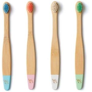 Wild & Stone Bamboo Toothbrushes Baby Extra Soft Bristles 4 Pack Multicolor Wild & Stone Bamboo Toothbrushes Baby Extra Soft Bristles 4 Pack Multicolor