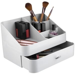 Orsina Ample Storage Six Compartment Cosmetics Organiser, Elegant Makeup Organiser, Versatile Makeup Organizer in White White Orsina Ample Storage Six Compartment Cosmetics Organiser, Elegant Makeup Organiser, Versatile Makeup Organizer in White White