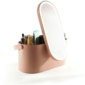 Rio Women's Lush Box Makeup Cosmetic Vanity Travel Case with Removeable LED Light Mirror - Pink Pink Rio Women's Lush Box Makeup Cosmetic Vanity Travel Case with Removeable LED Light Mirror - Pink Pink