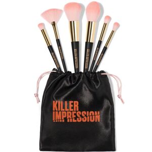 Killer Impression Professional Blend Buff Contour & Glow Makeup Full Set in Black Black Killer Impression Professional Blend Buff Contour & Glow Makeup Full Set in Black Black