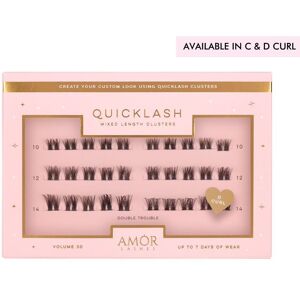 House of Amor Women's Mixed Length Clusters - Double Trouble in Black Black House of Amor Women's Mixed Length Clusters - Double Trouble in Black Black