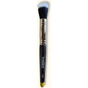 Titanic Brush Co. No. 110 - Medium Round Duo-Fibre Stipple Brush (Special Effects Collection) in Black Size: 1 Black 1 Titanic Brush Co. No. 110 - Medium Round Duo-Fibre Stipple Brush (Special Effects Collection) in Black Size: 1 Black 1