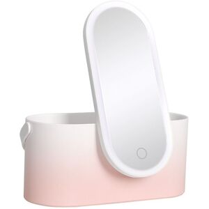 Leaper Creative Organizer Cosmetic Mirror Portable Handheld Makeup Case in Light Pink Light Pink Leaper Creative Organizer Cosmetic Mirror Portable Handheld Makeup Case in Light Pink Light Pink