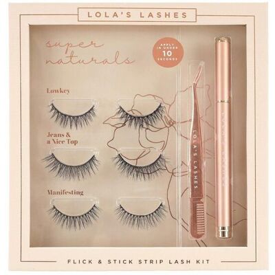 Lola's Lashes "Supernaturals" Adhesive Liner & Lash Set 1ml in Clear Clear Lola's Lashes "Supernaturals" Adhesive Liner & Lash Set 1ml in Clear Clear