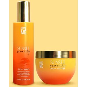 Give Me Body Spray & Body Butter Gift Set - Sunset Serenity in Orange Orange Give Me Body Spray & Body Butter Gift Set - Sunset Serenity in Orange Orange